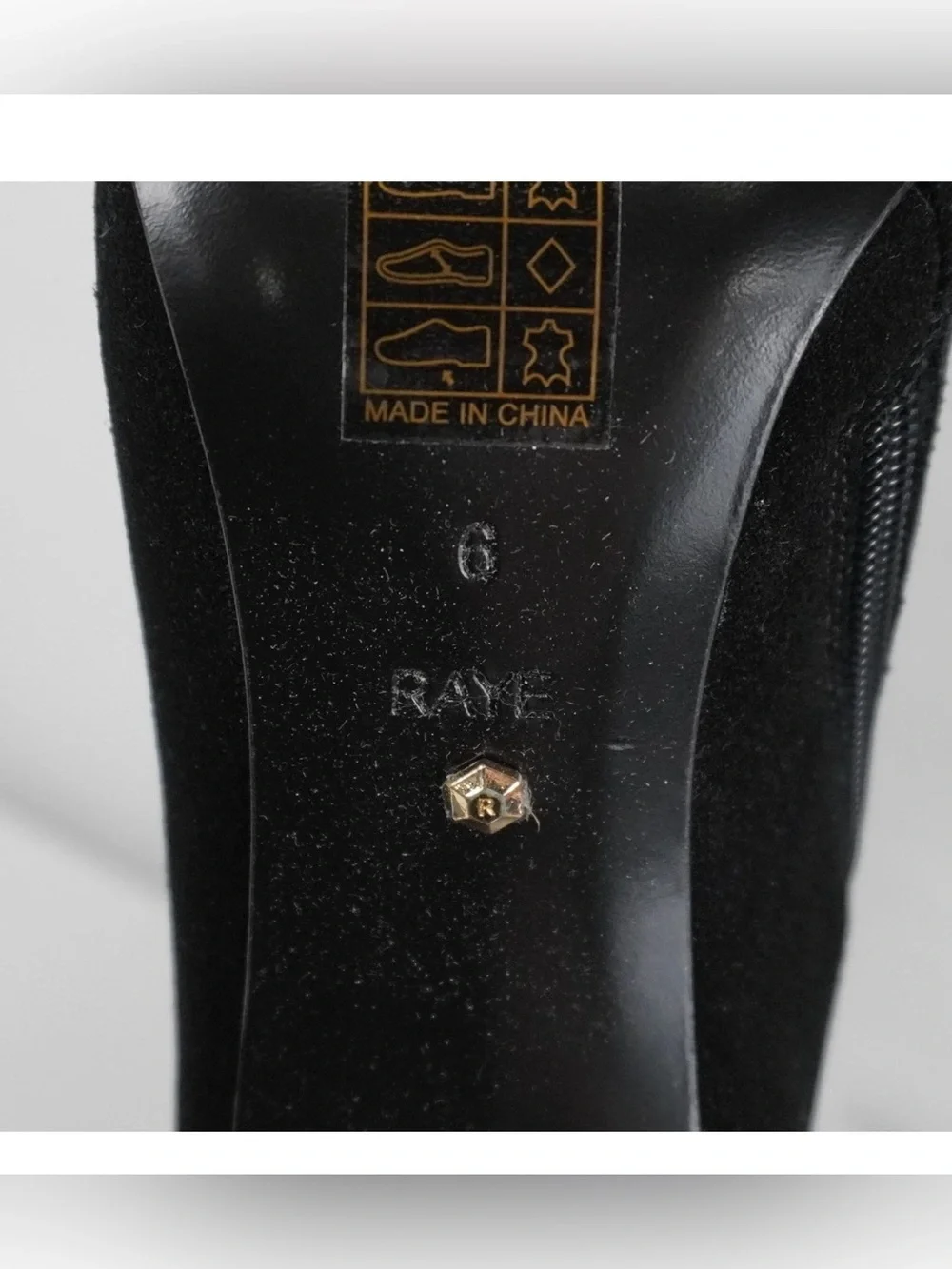 Womens Raybe Benita Boot Suede in Black New in Box size 6 Revolve